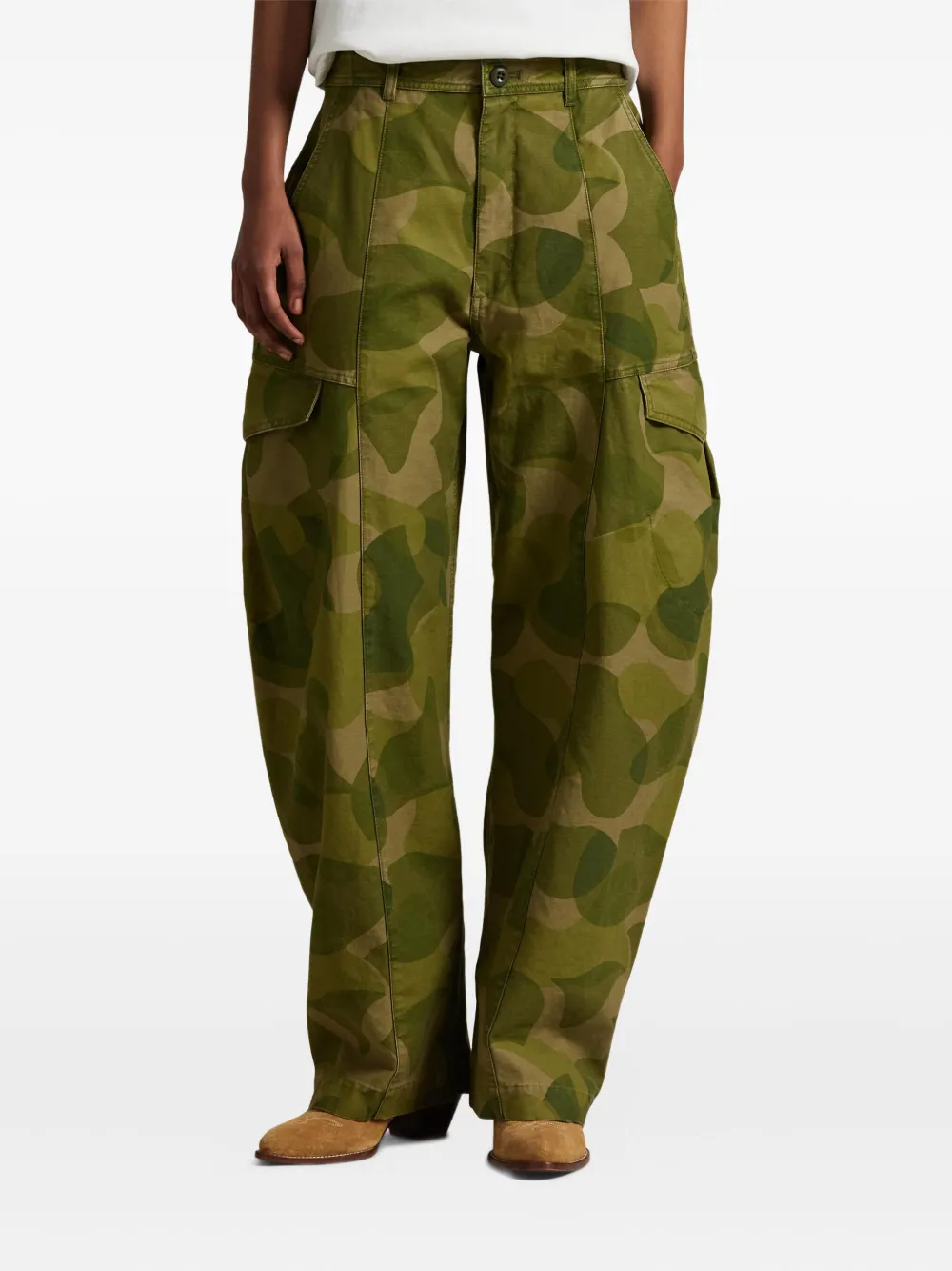 Polo Ralph Lauren Straight-leg Cargo Trousers In Green