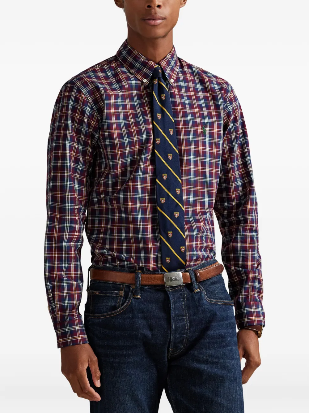 Polo Ralph Lauren Geruit overhemd met lange mouwen Rood