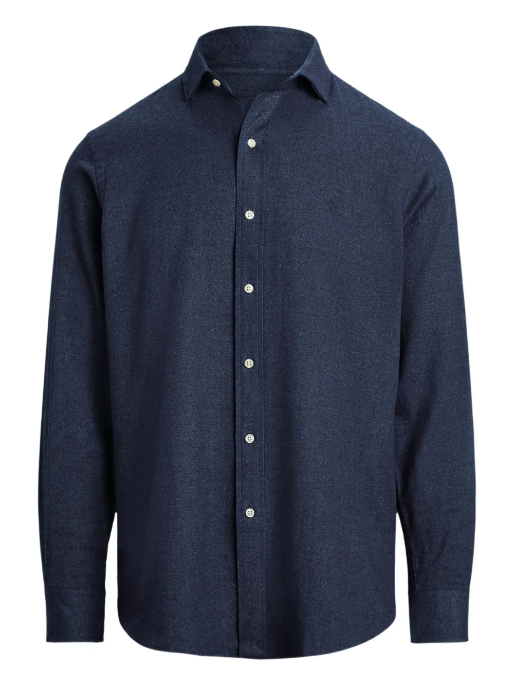 Polo Ralph Lauren Twill Long-sleeve Sport Shirt In Blue