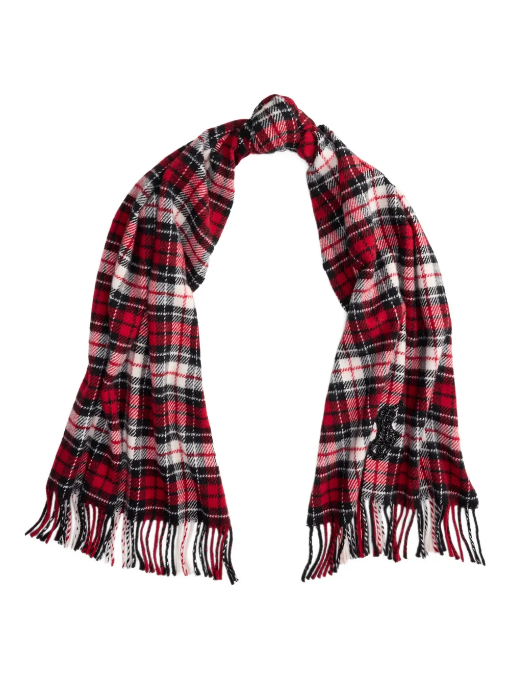Polo Ralph Lauren fringed scarf - Rood