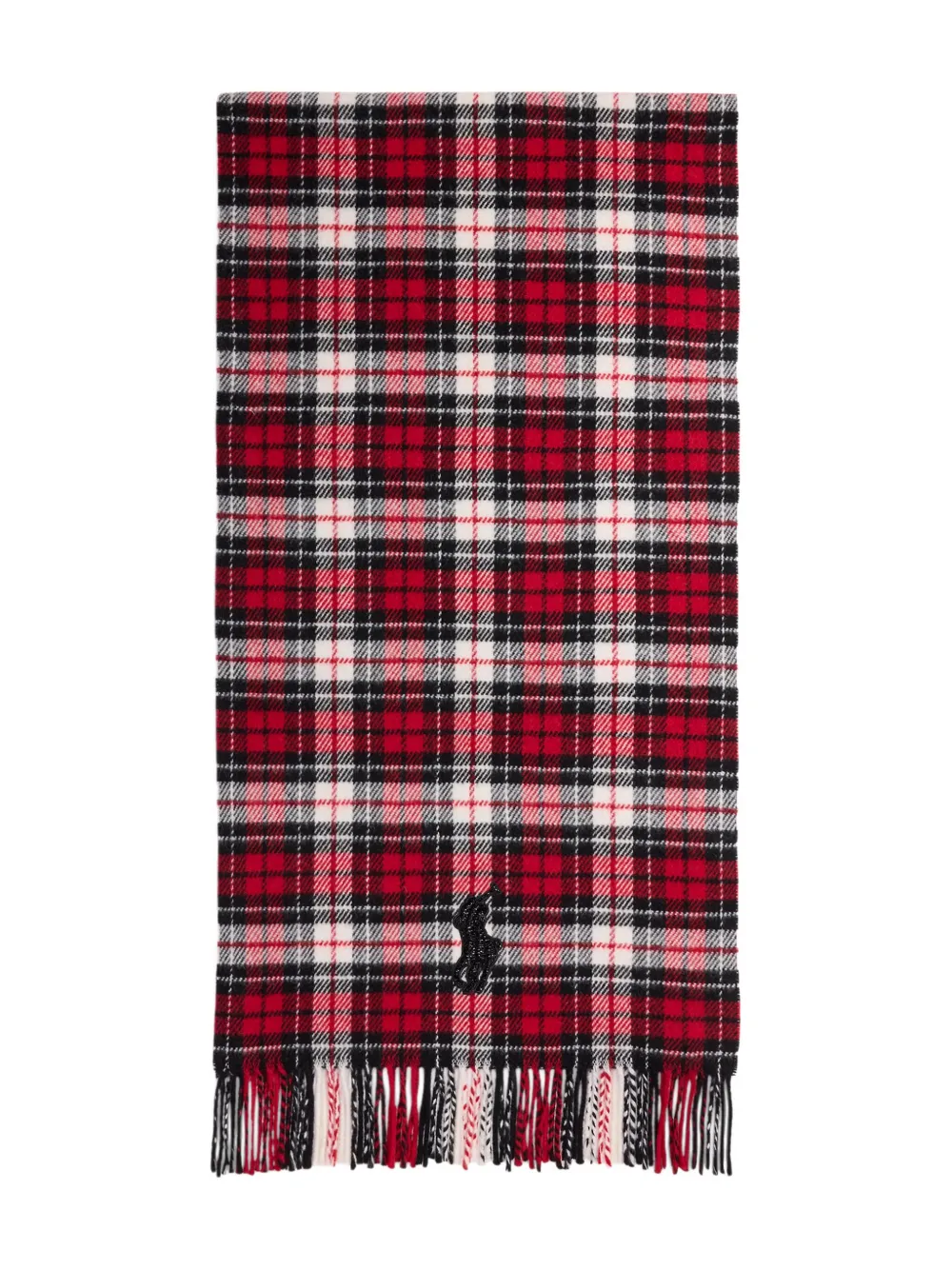 Polo Ralph Lauren fringed scarf | Red | Image 1