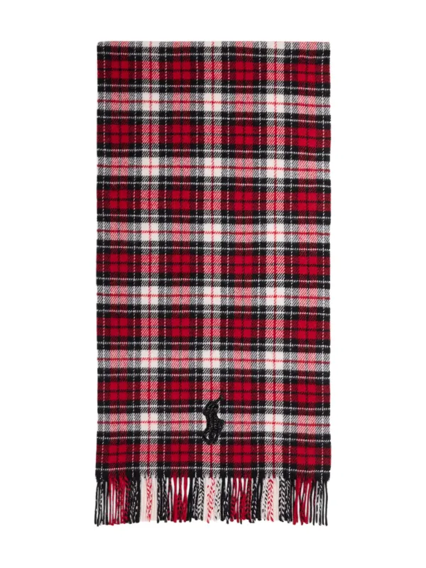 Polo Ralph Lauren Fringed Scarf in Red