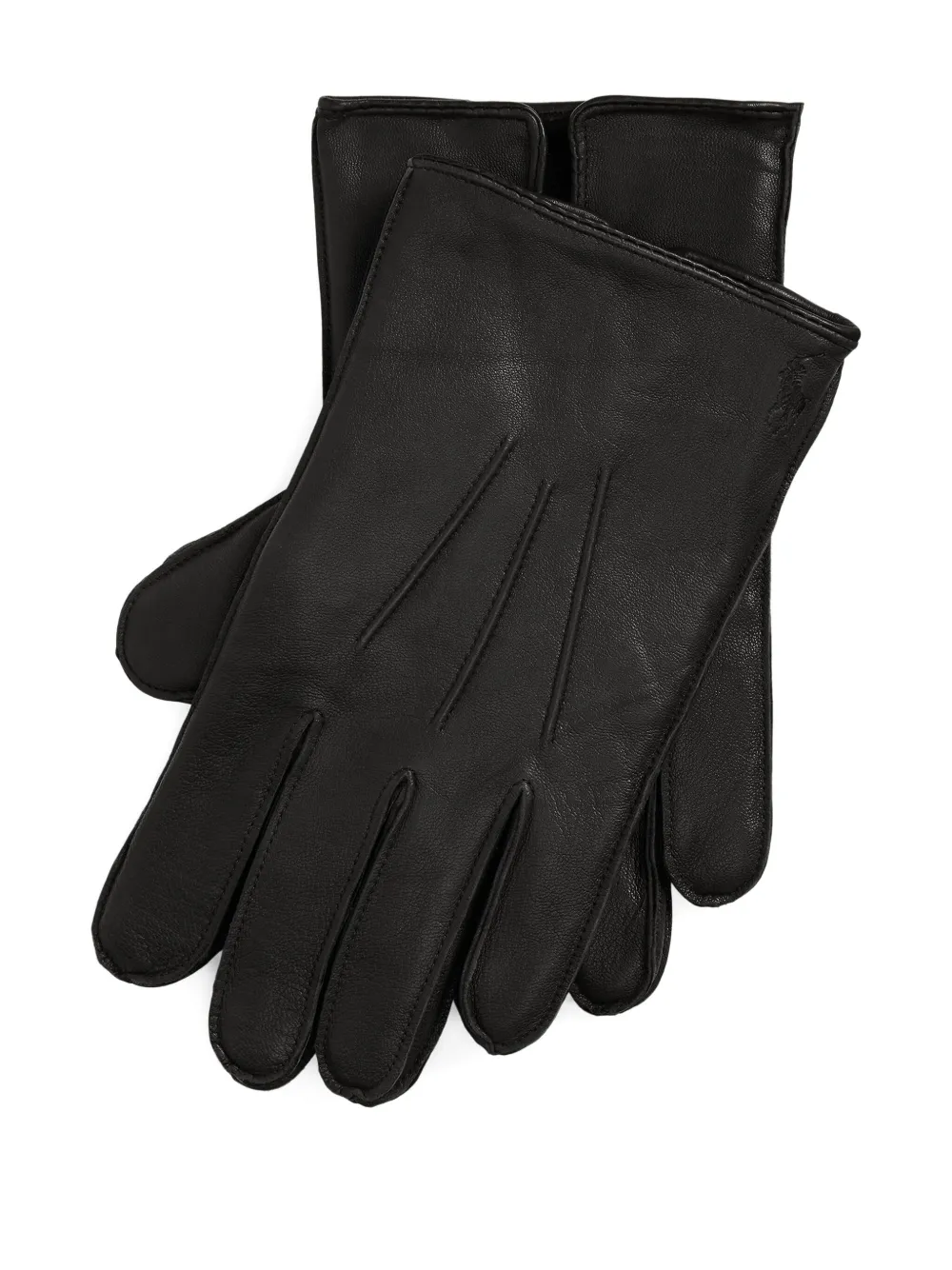 Polo Ralph Lauren insulated sheepskin gloves | Black | Image 1