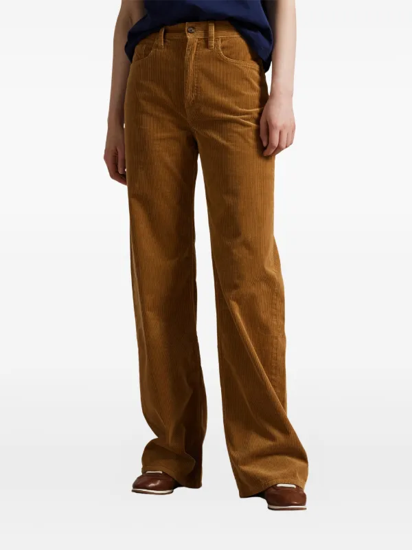 Polo Ralph Lauren コーデュロイ ワイドパンツ | ブラウン | FARFETCH JP