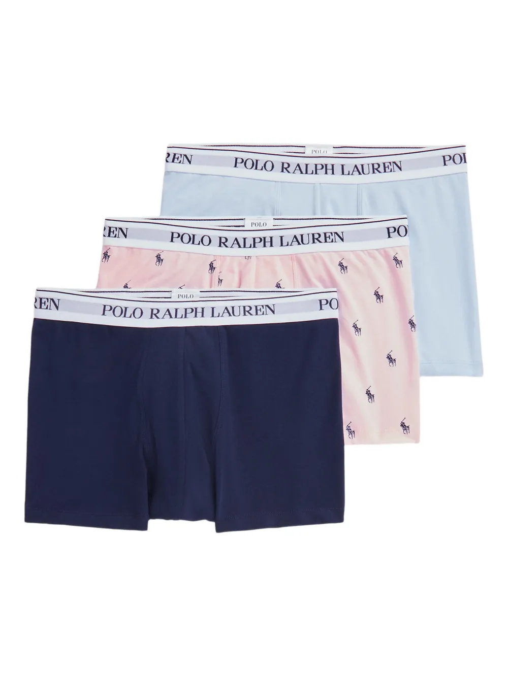 Polo Ralph Lauren Set 3 boxer con banda logata - Blu