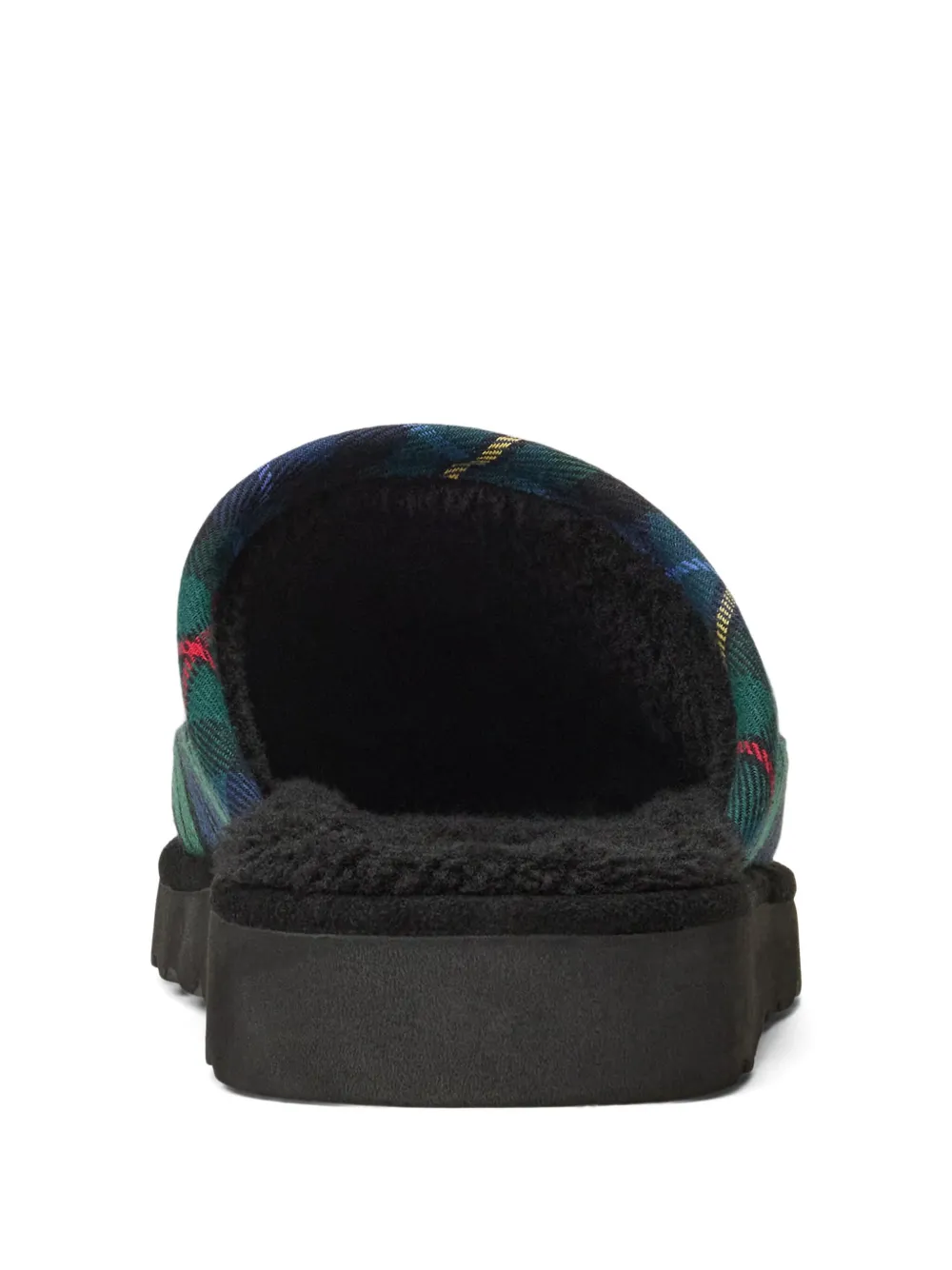 Polo Ralph Lauren Slippers met geborduurde tartan ruit Blauw