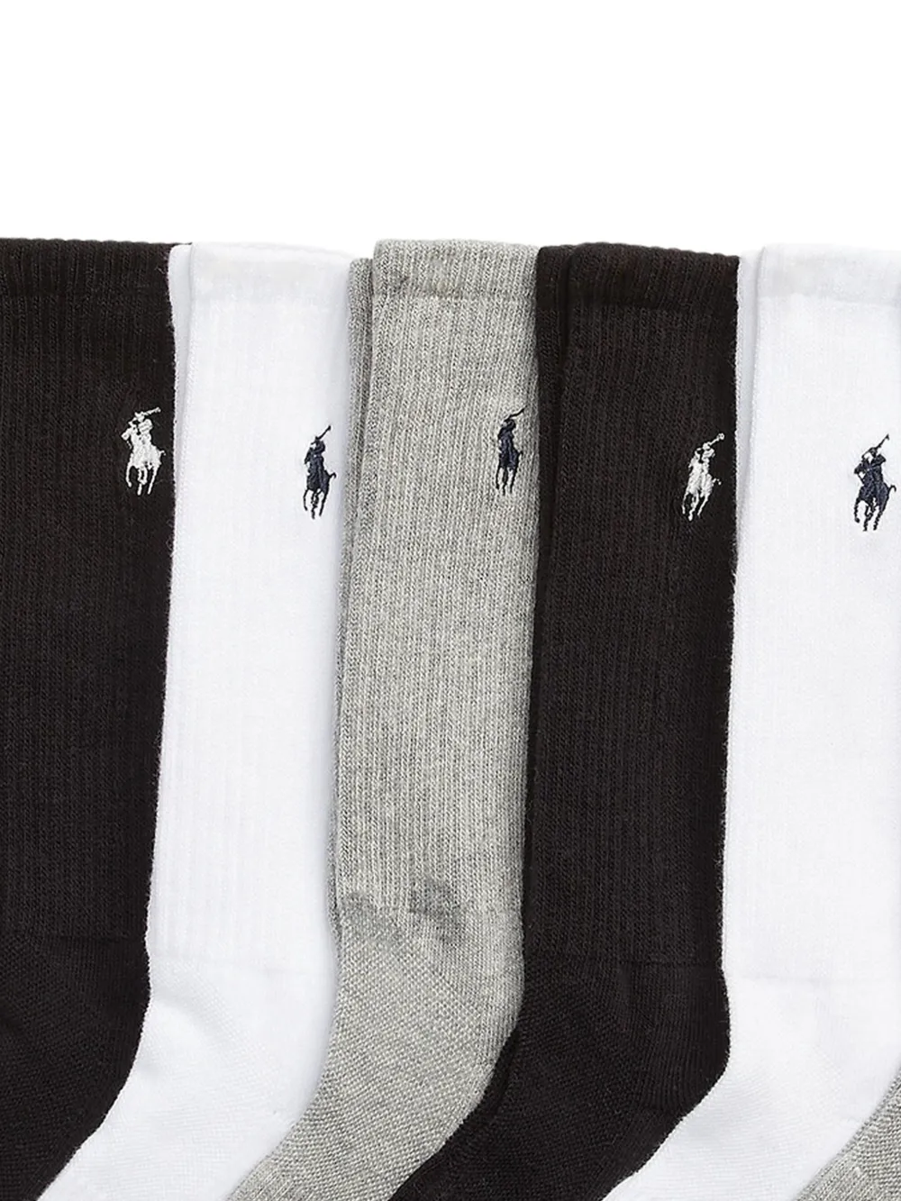 Polo Ralph Lauren Geribbelde sokken Zwart
