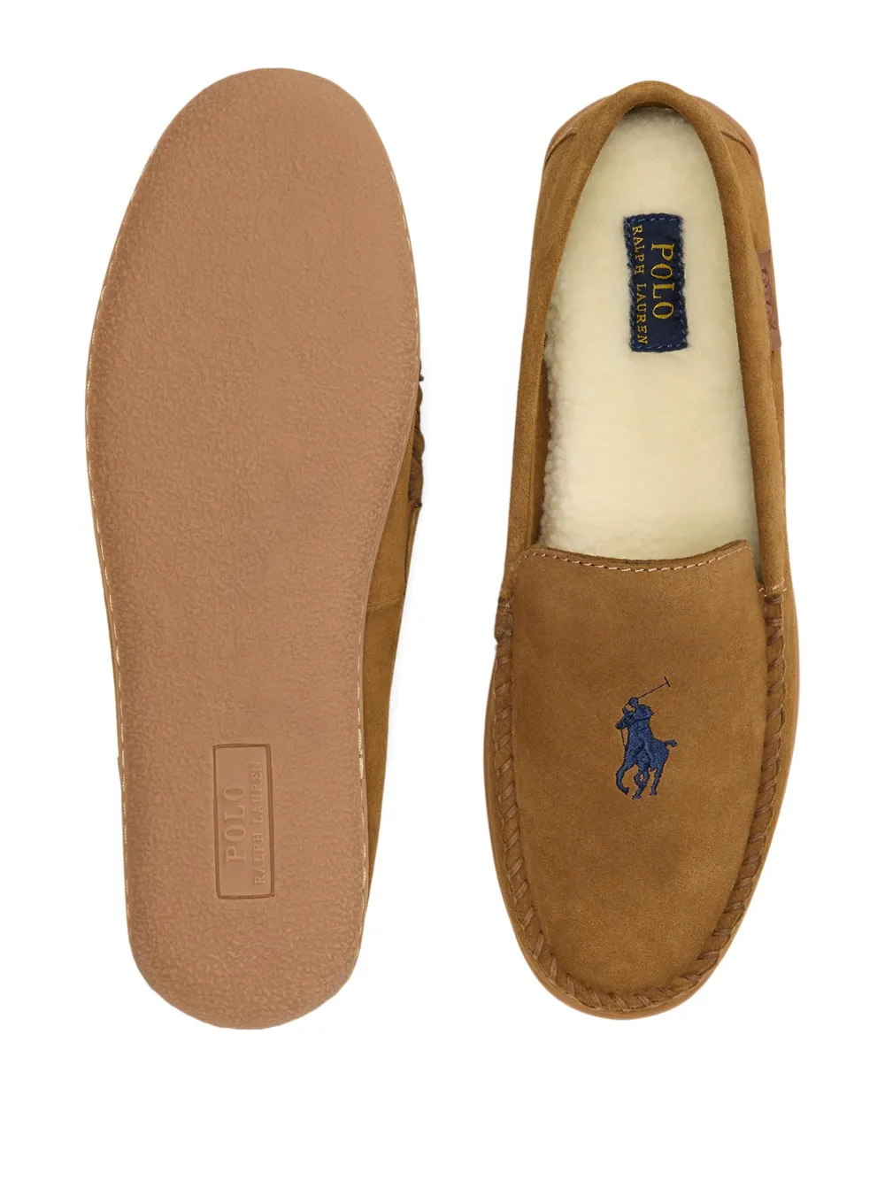 Polo Ralph Lauren Suede Loafers In Brown