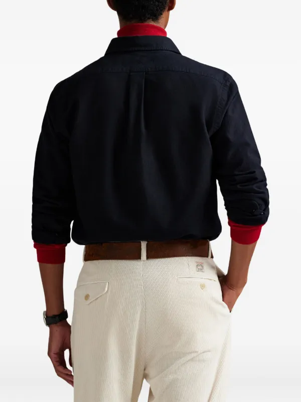 Polo Ralph Lauren Custom Fit Polo Bear brushedOoxford Pocket Shirt