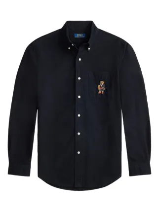 slim fit dress slacks Ralph Lauren Custom Fit Oxford Shirt, Kona Orange main image 1