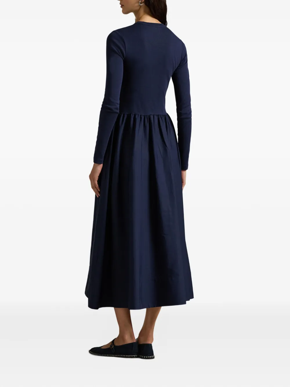 Polo Ralph Lauren Midi-jurk met pofmouwen Blauw