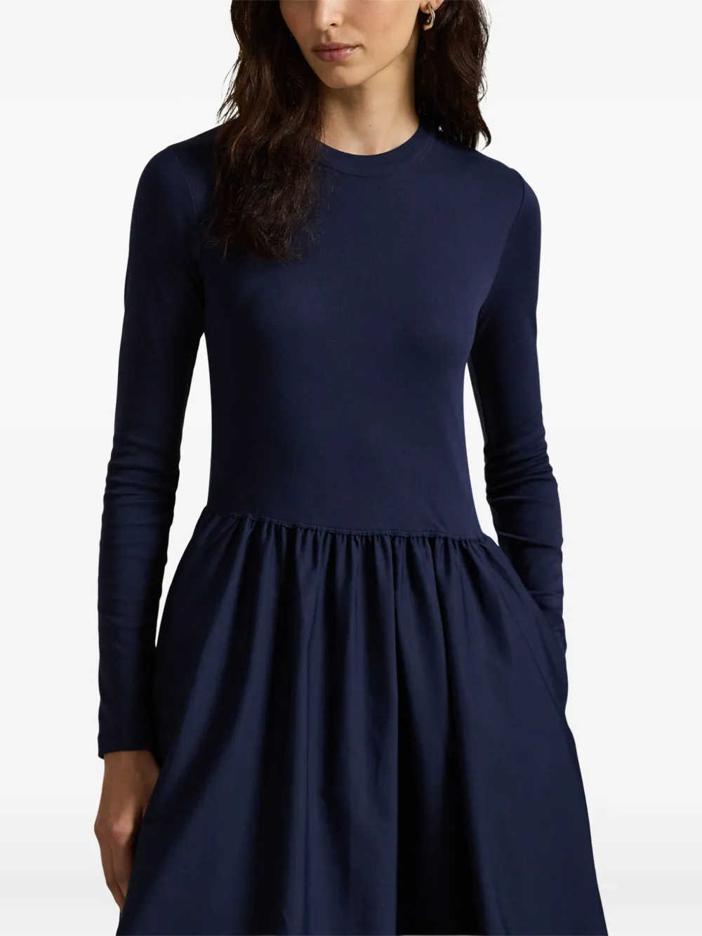 Polo Ralph Lauren Midi-jurk met pofmouwen Blauw