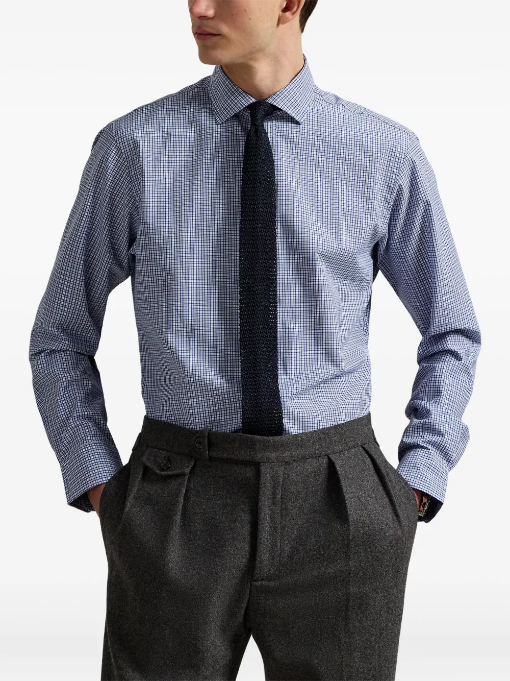 Polo Ralph Lauren Geruit overhemd met lange mouwen Blauw