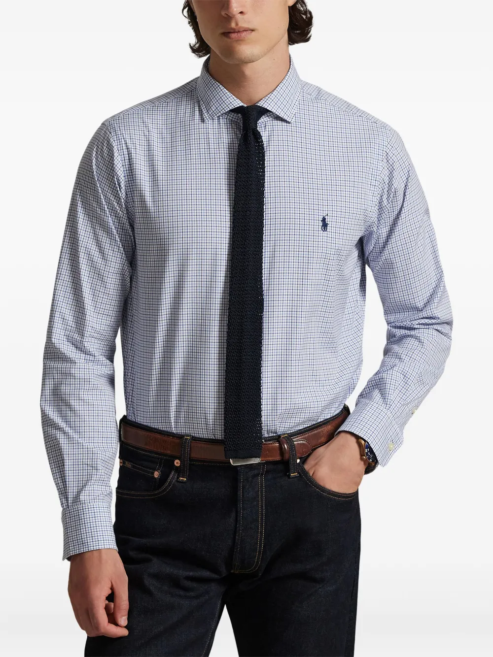 Polo Ralph Lauren Popeline overhemd met lange mouwen Wit