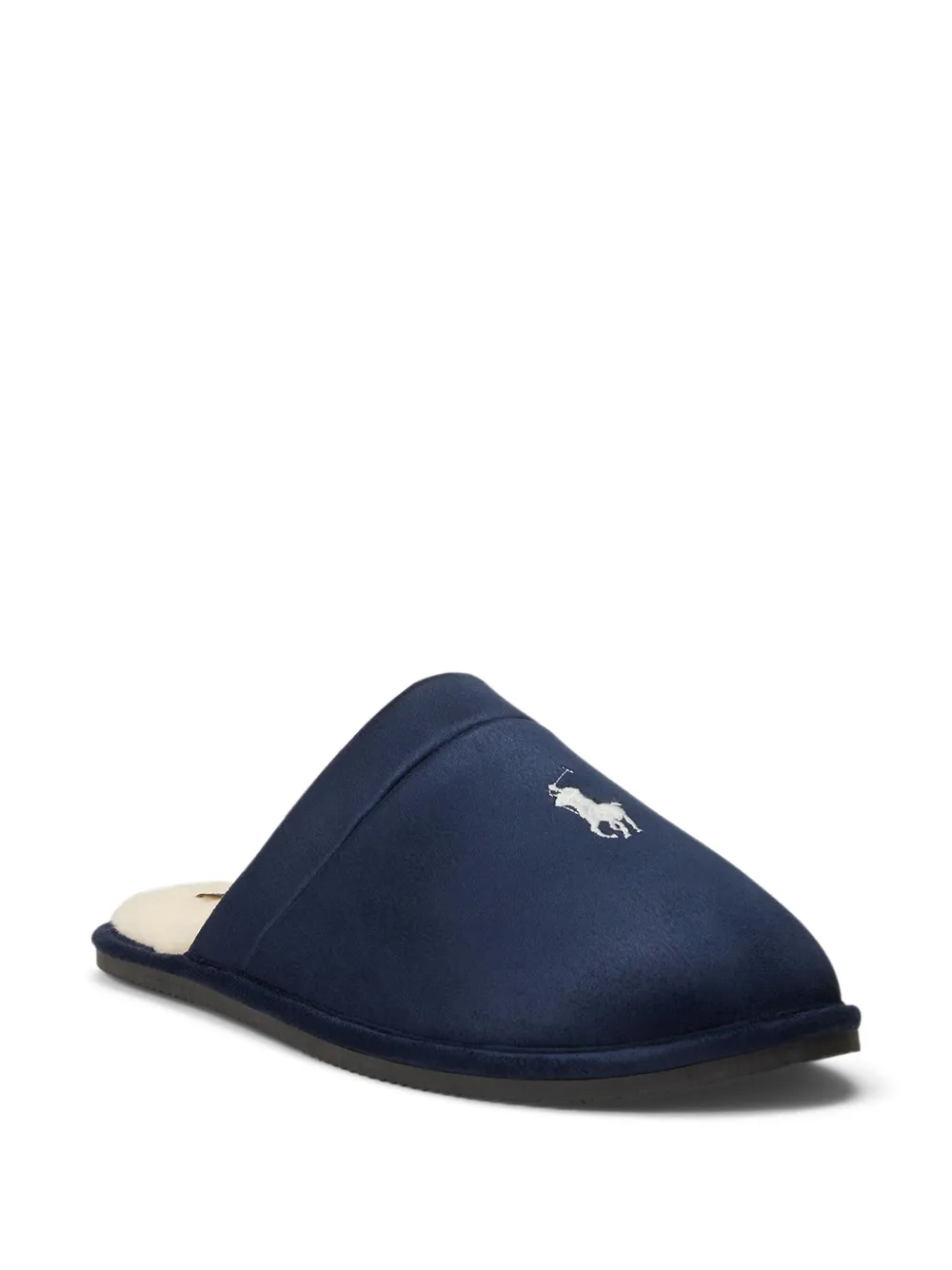 Polo Ralph Lauren Klarence slippers met borduurwerk Blauw