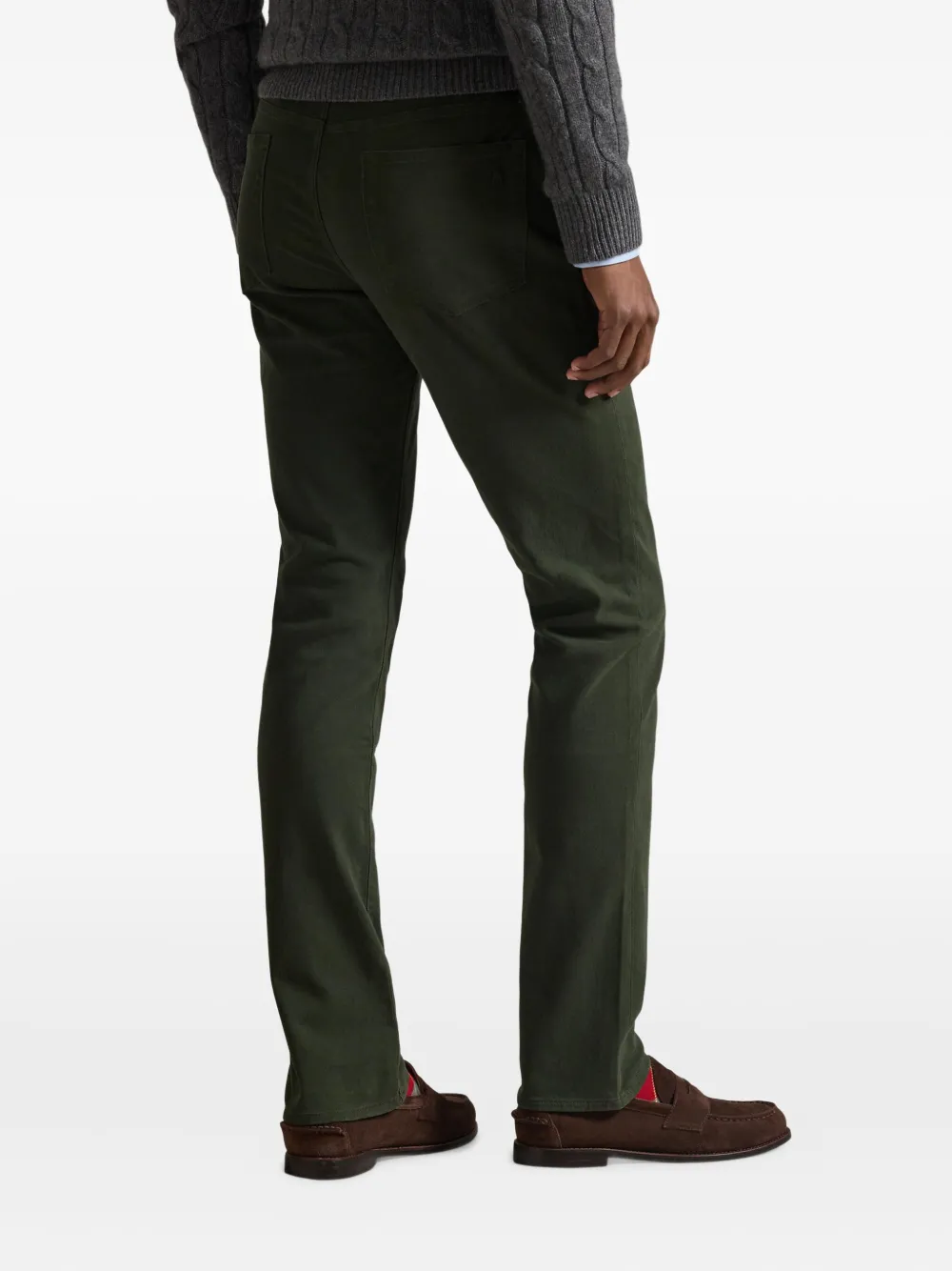 Polo Ralph Lauren Brushed Twill Five-pocket Trousers In Green