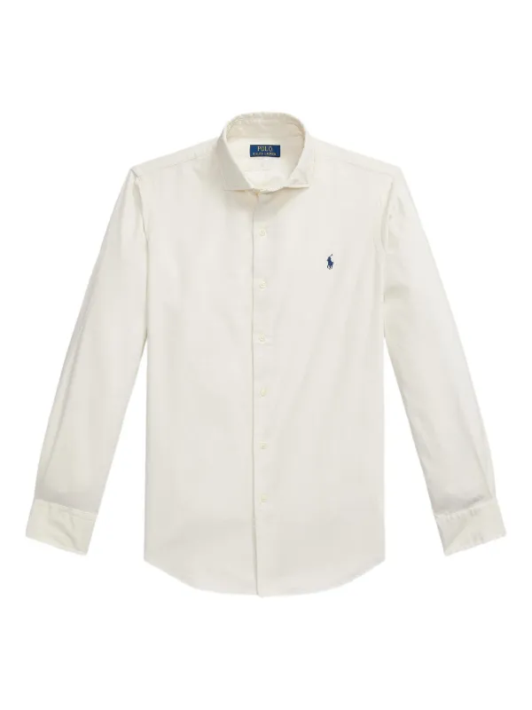 Polo Ralph Lauren Custom Fit Corduroy Long-sleeve Men Shirt - Neutrals