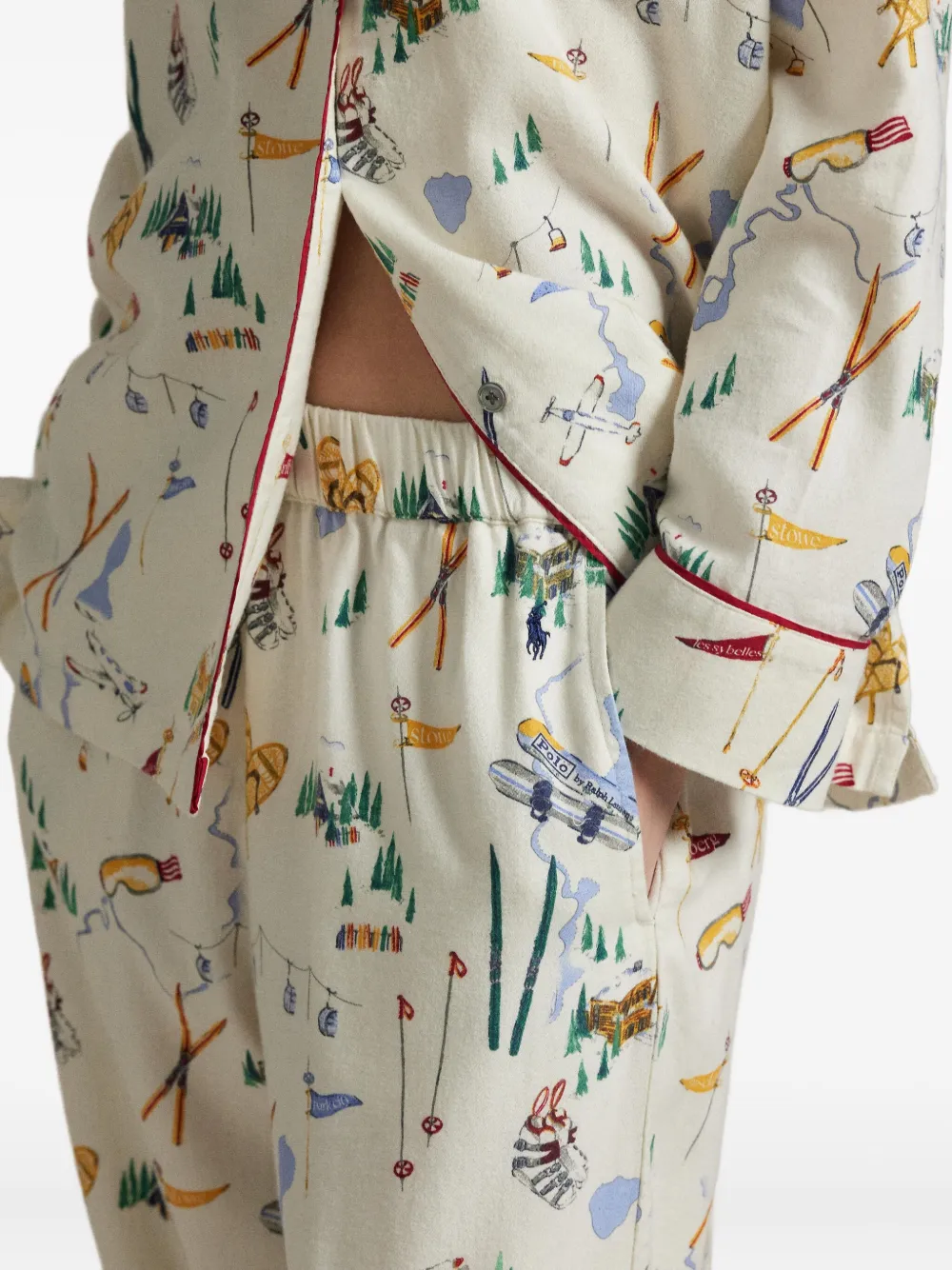 Polo Ralph Lauren Cotton Pyjama Set In White