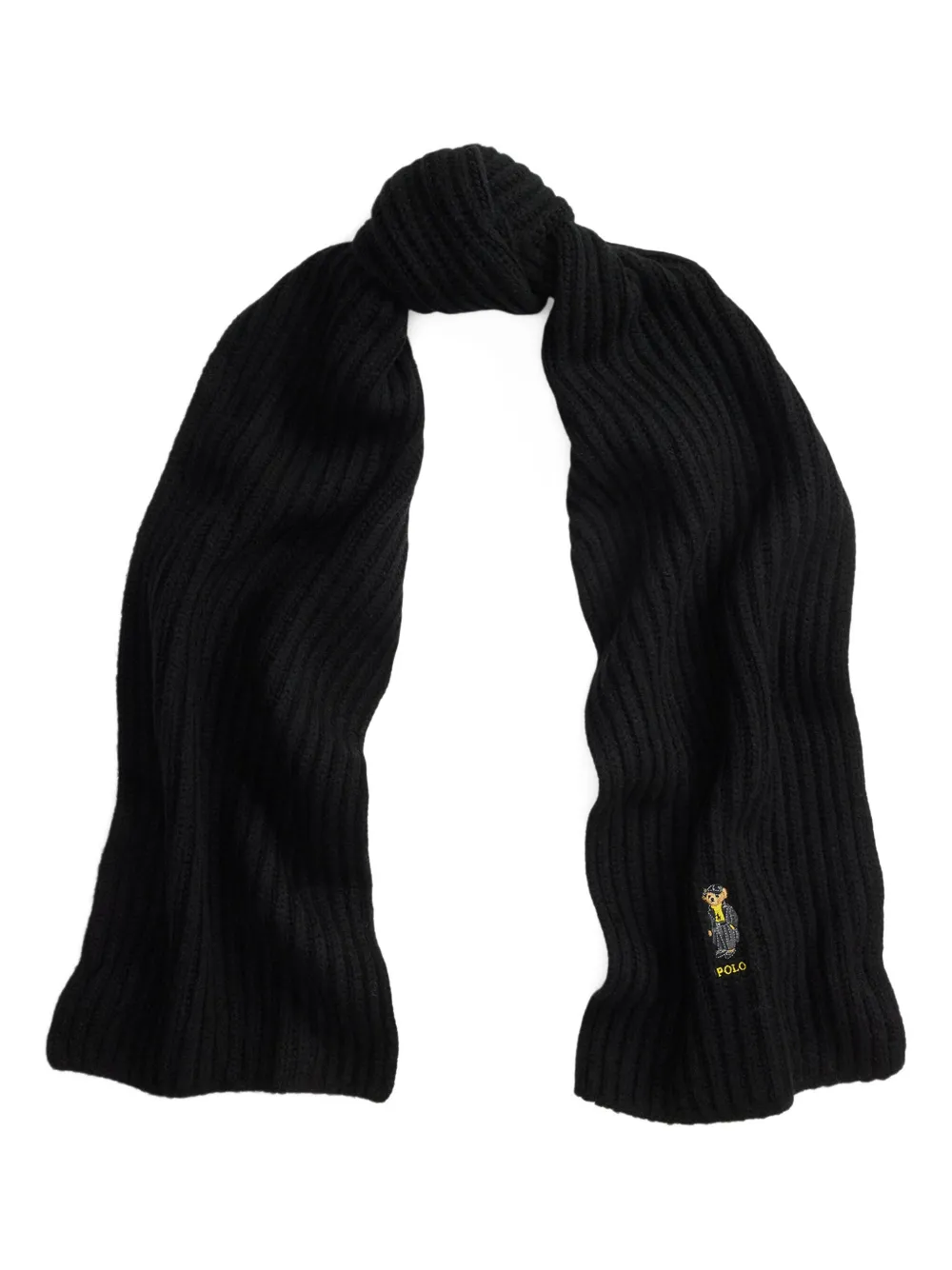 Polo Ralph Lauren Geribbelde sjaal Zwart