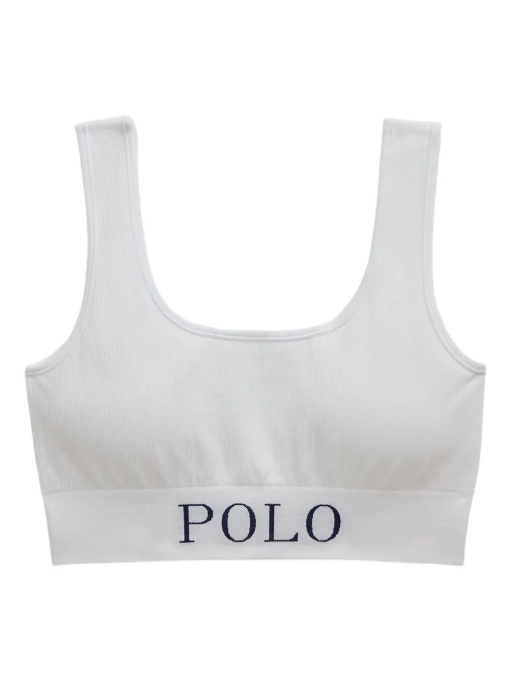 Polo Ralph Lauren Top a coste - Bianco