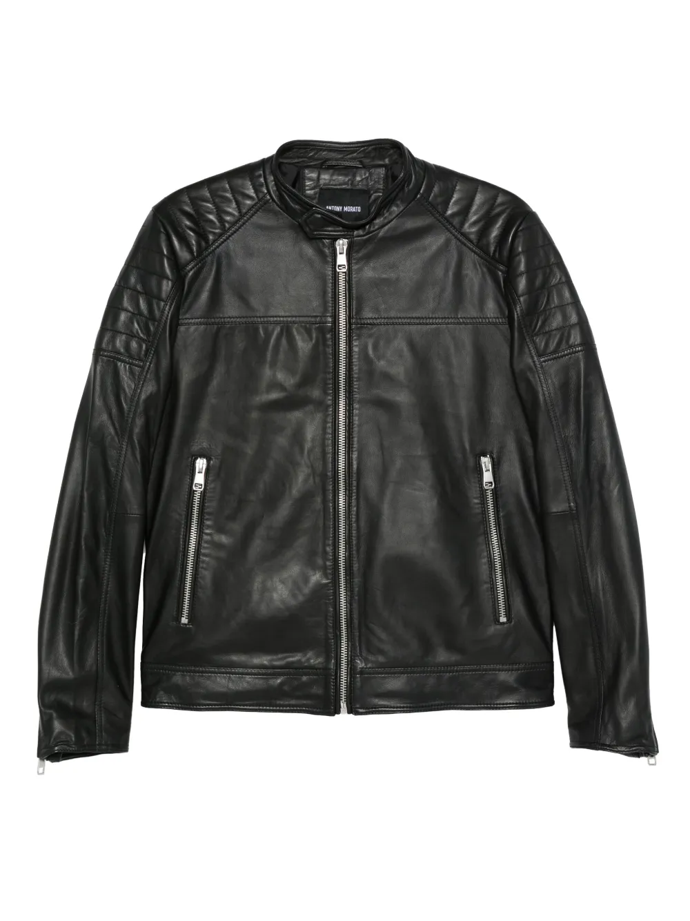 Antony Morato quilted leather jacket | Black | Image 1