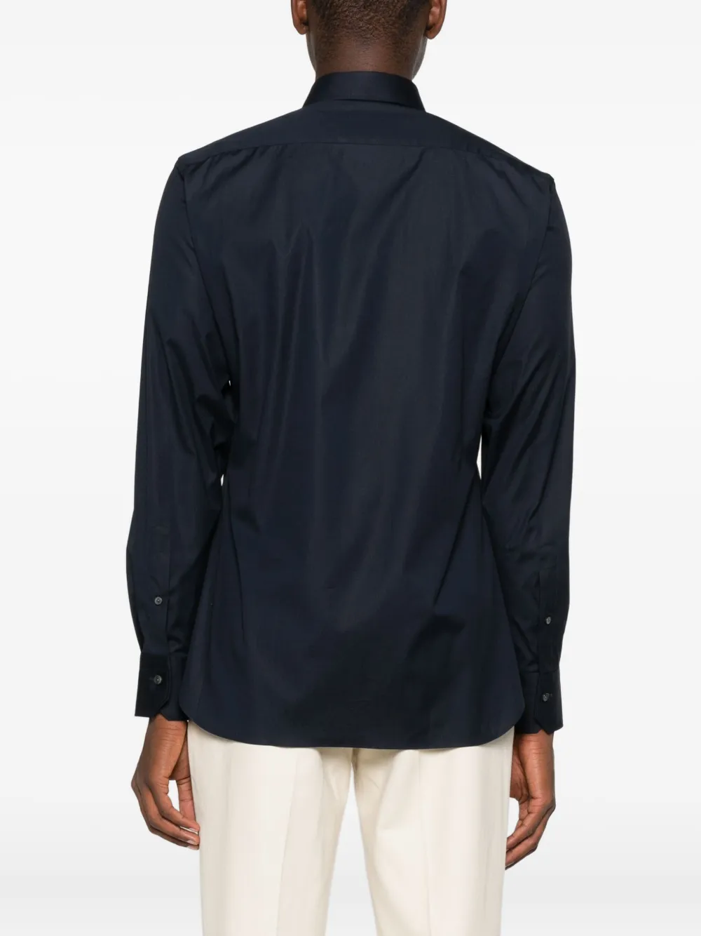 Zegna Button-down overhemd Zwart