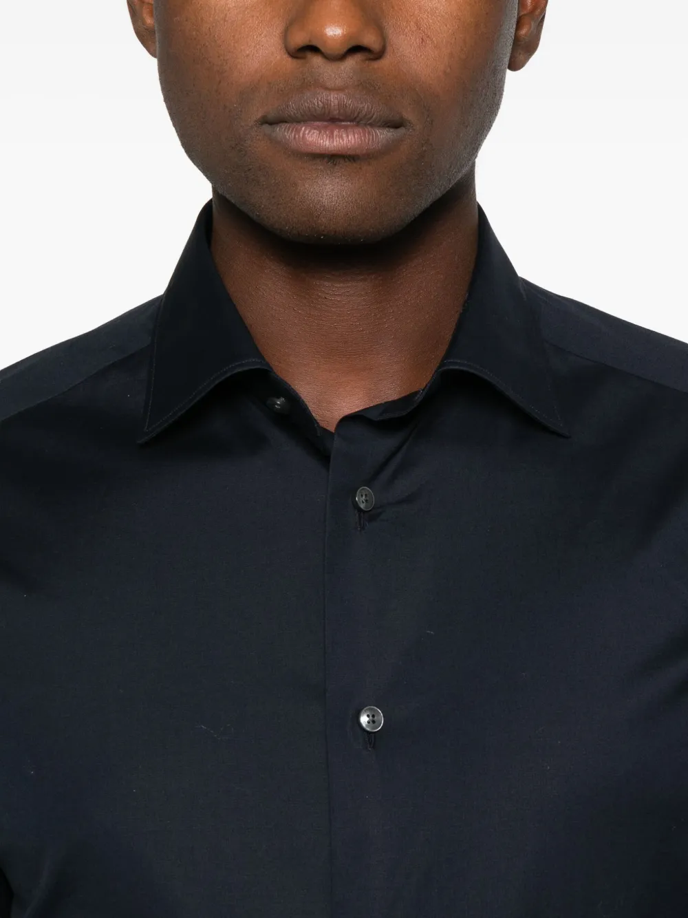 Zegna Button-down overhemd Zwart