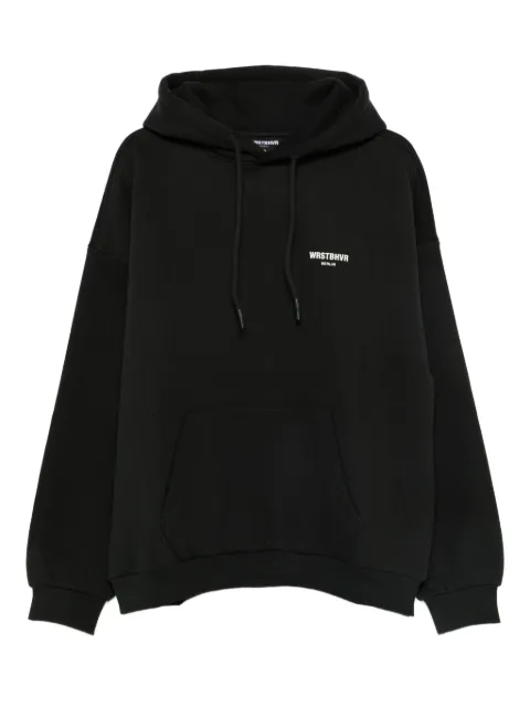 WRSTBHVR logo-print hoodie 