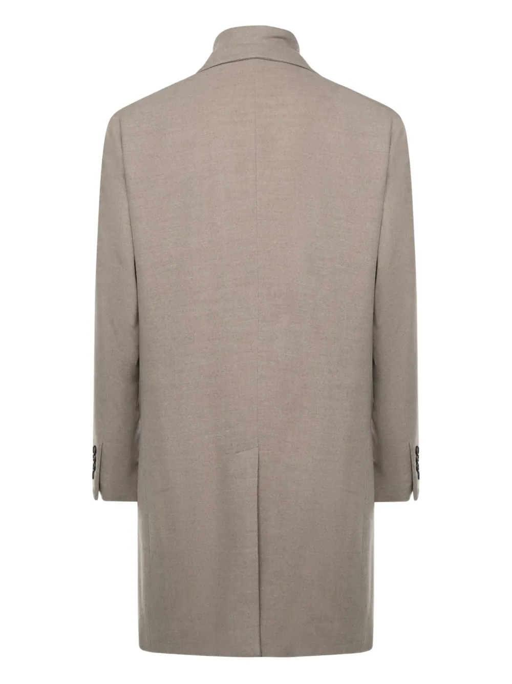 Eleventy zip single-breasted coat - グレー Eleventy zip single-breasted coat - グレー