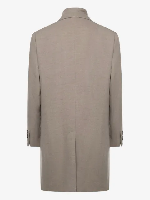 Eleventy zip single-breasted coat