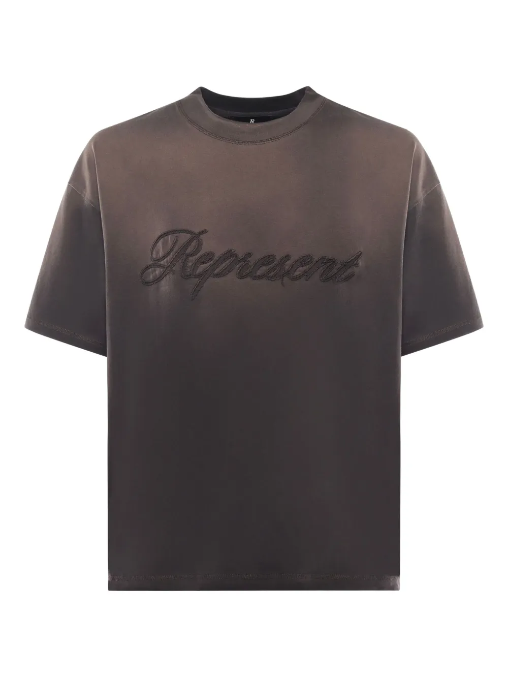 Represent camiseta con bordado | marrón | Image 1