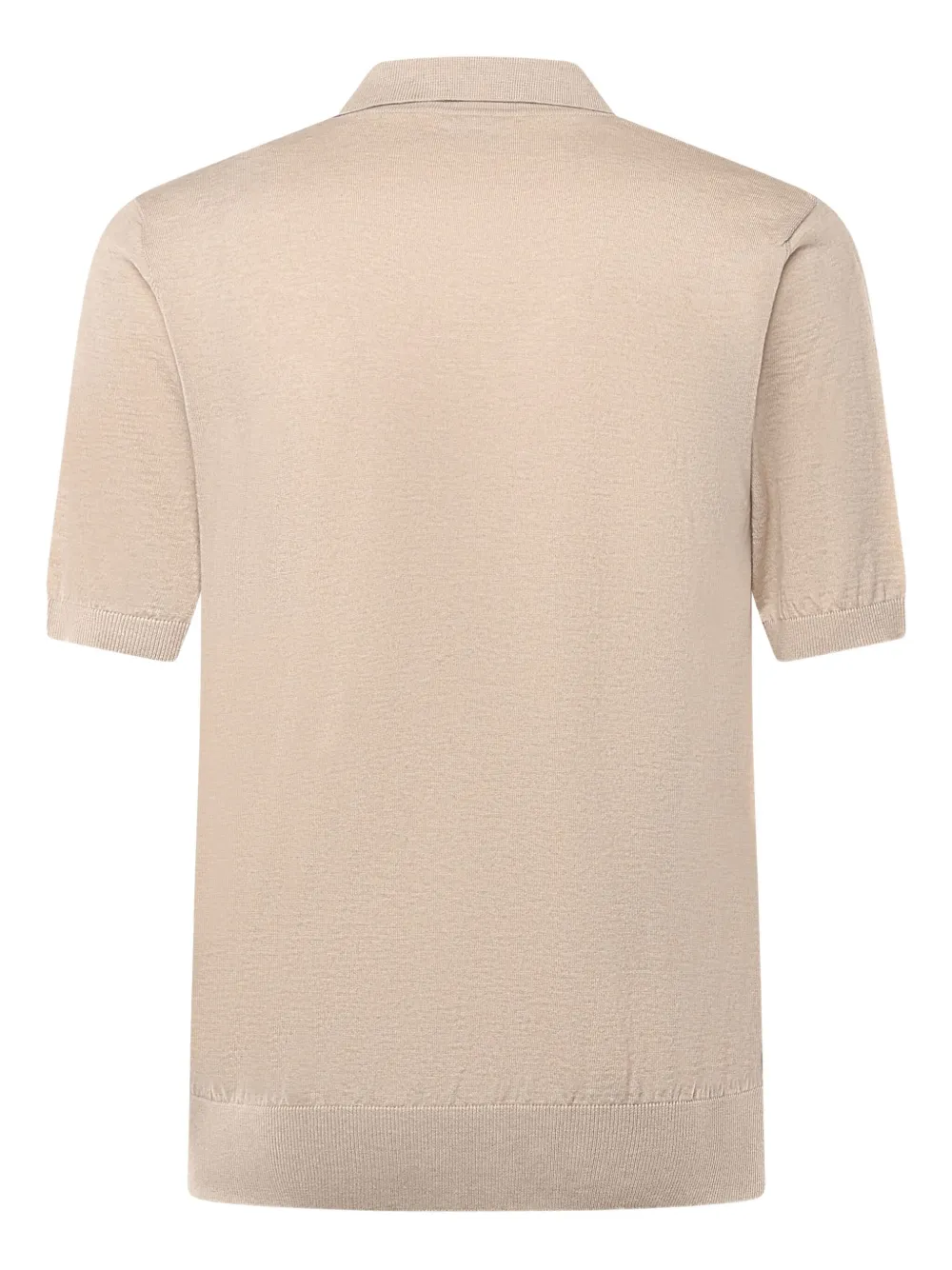 Eleventy fine-knit polo shirt - Beige