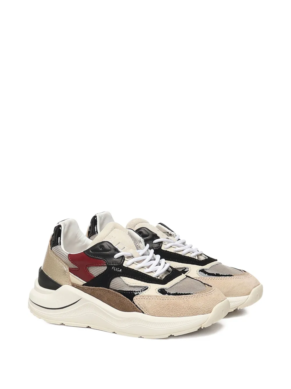 D.A.T.E. Sneakers met vlakken - Beige