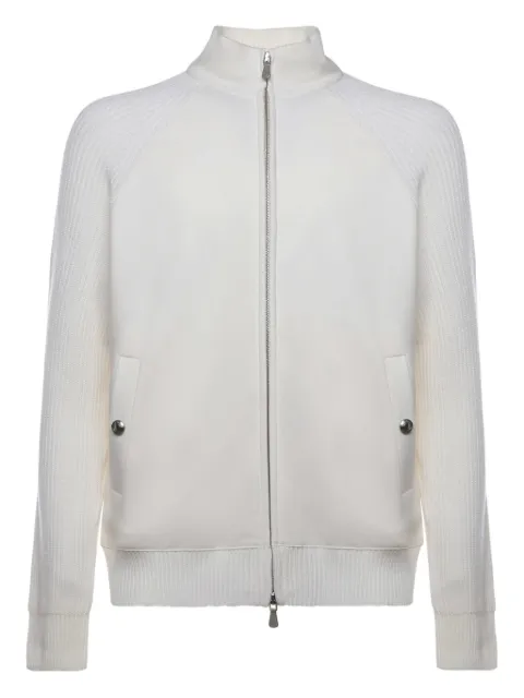 Eleventy ribbed-panels jacket