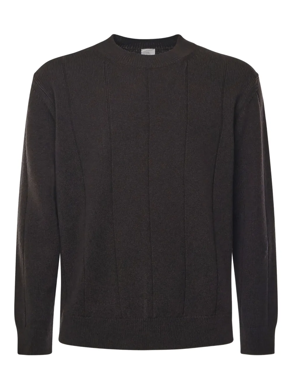 Eleventy ribbed crew-neck sweater - ブラック Eleventy ribbed crew-neck sweater - ブラック