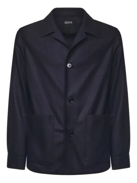 Zegna wool shirt jacket