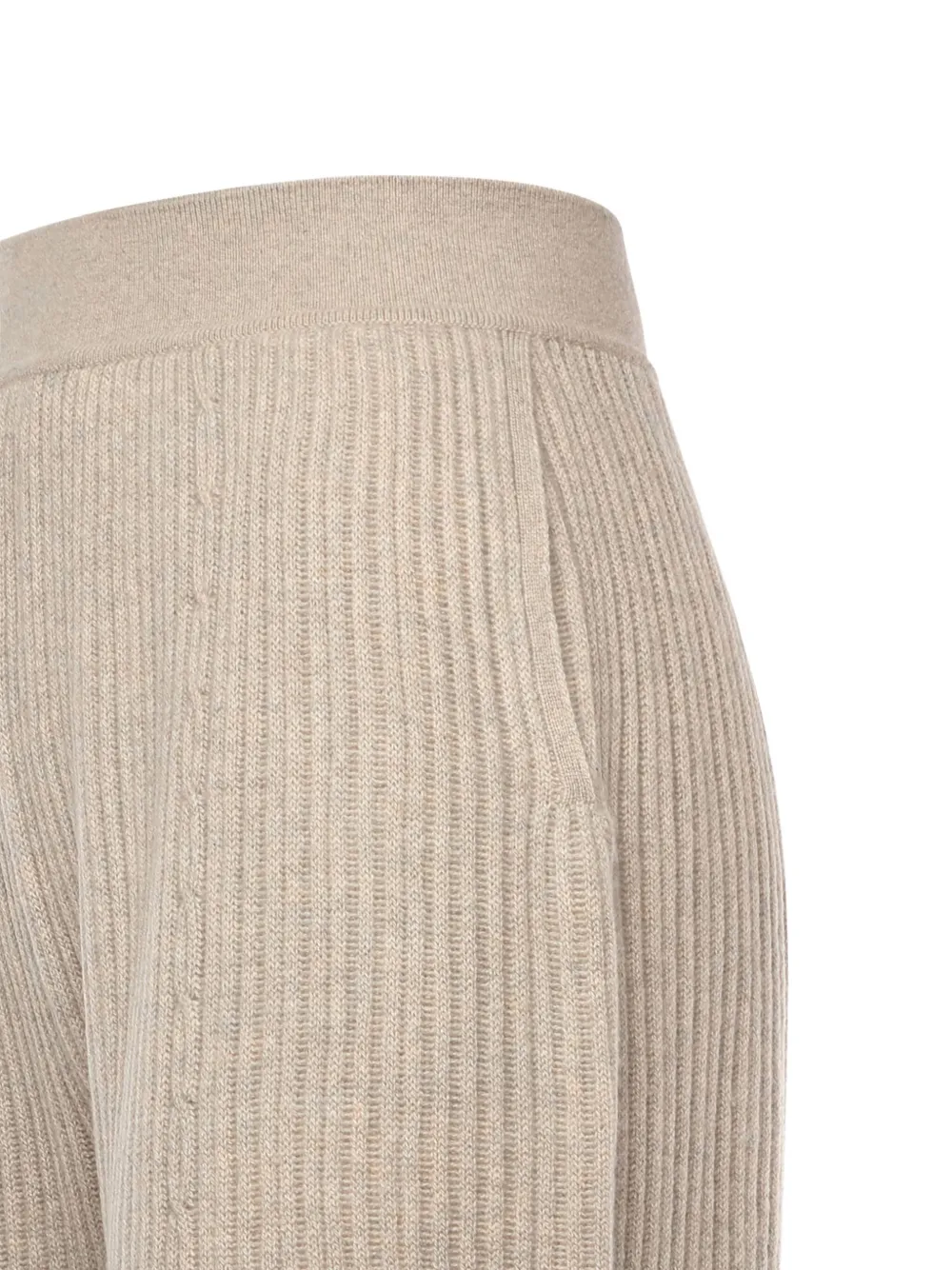 Loro Piana Geribbelde broek Beige