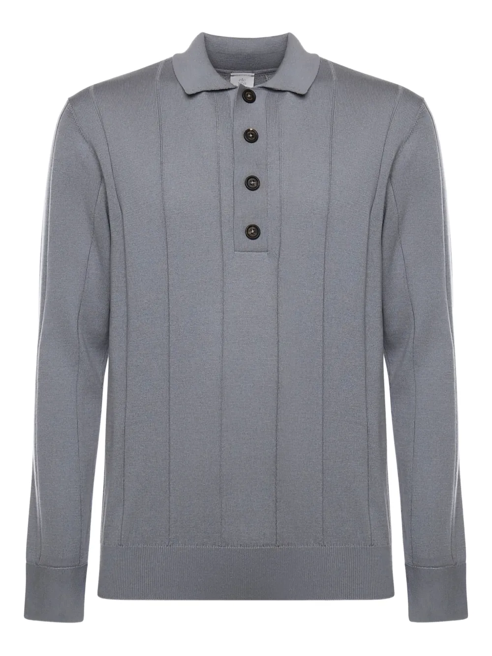 Eleventy playera tipo polo con botones | gris | Image 1