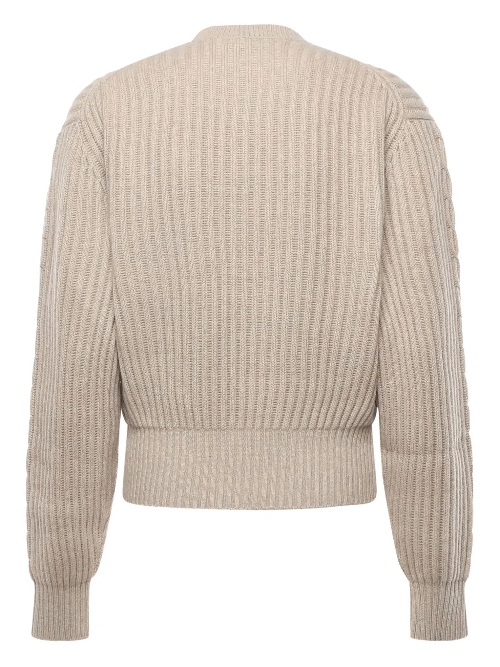 Loro Piana Cable-knit Cashmere Sweater In Brown