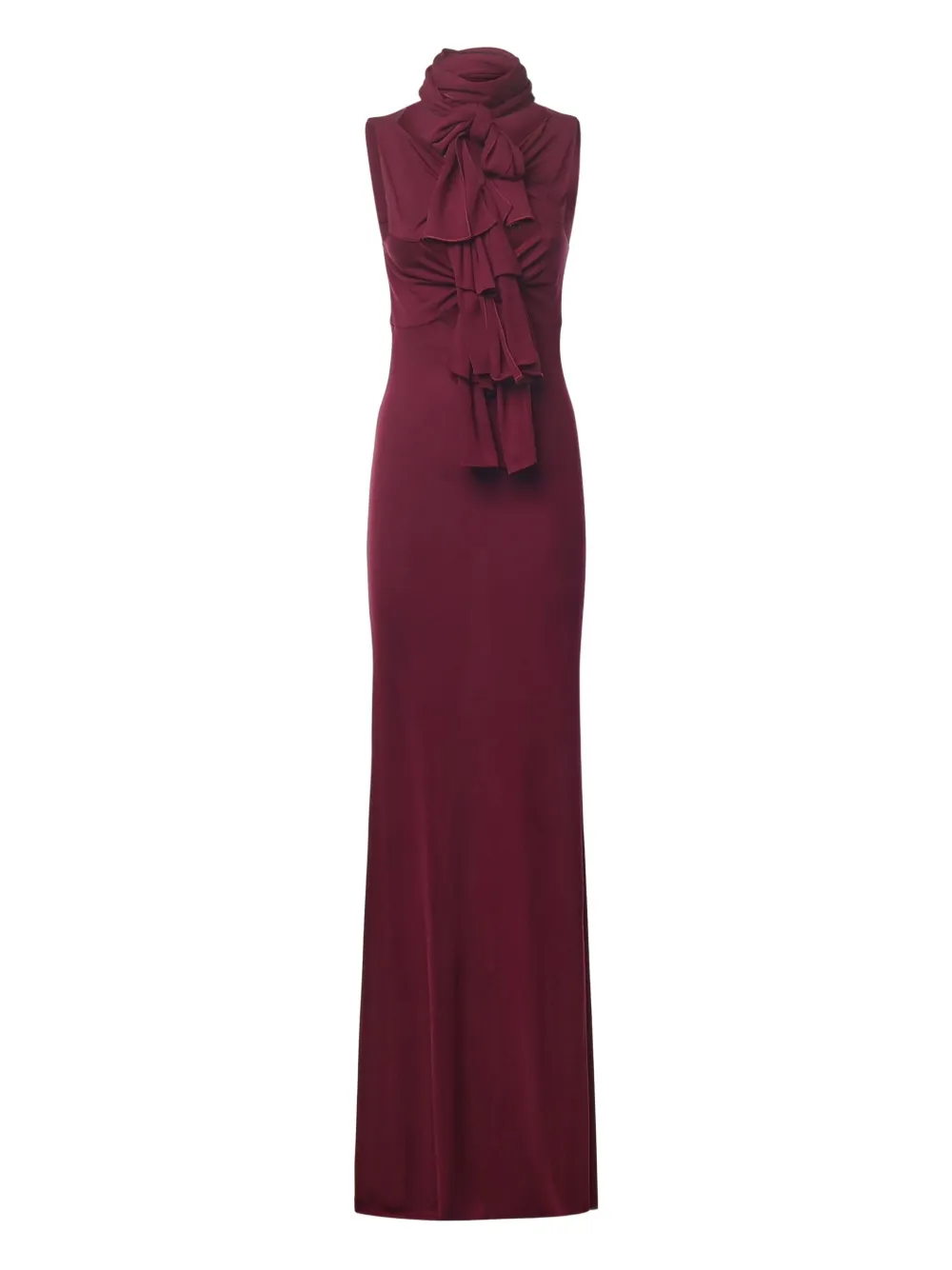 Alaïa tie-detailed maxi dress | Purple | Image 1