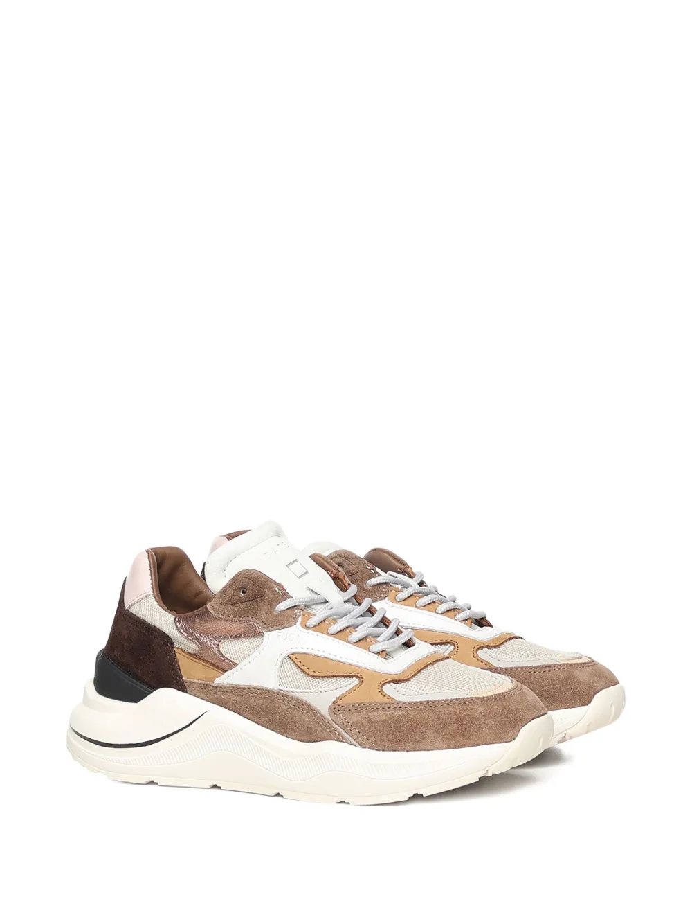 D.A.T.E. panelled sneakers - Bruin