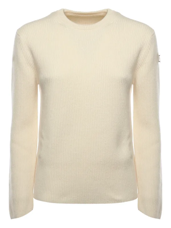Moncler X Jil Sander Logo-patch Sweater in Neutrals