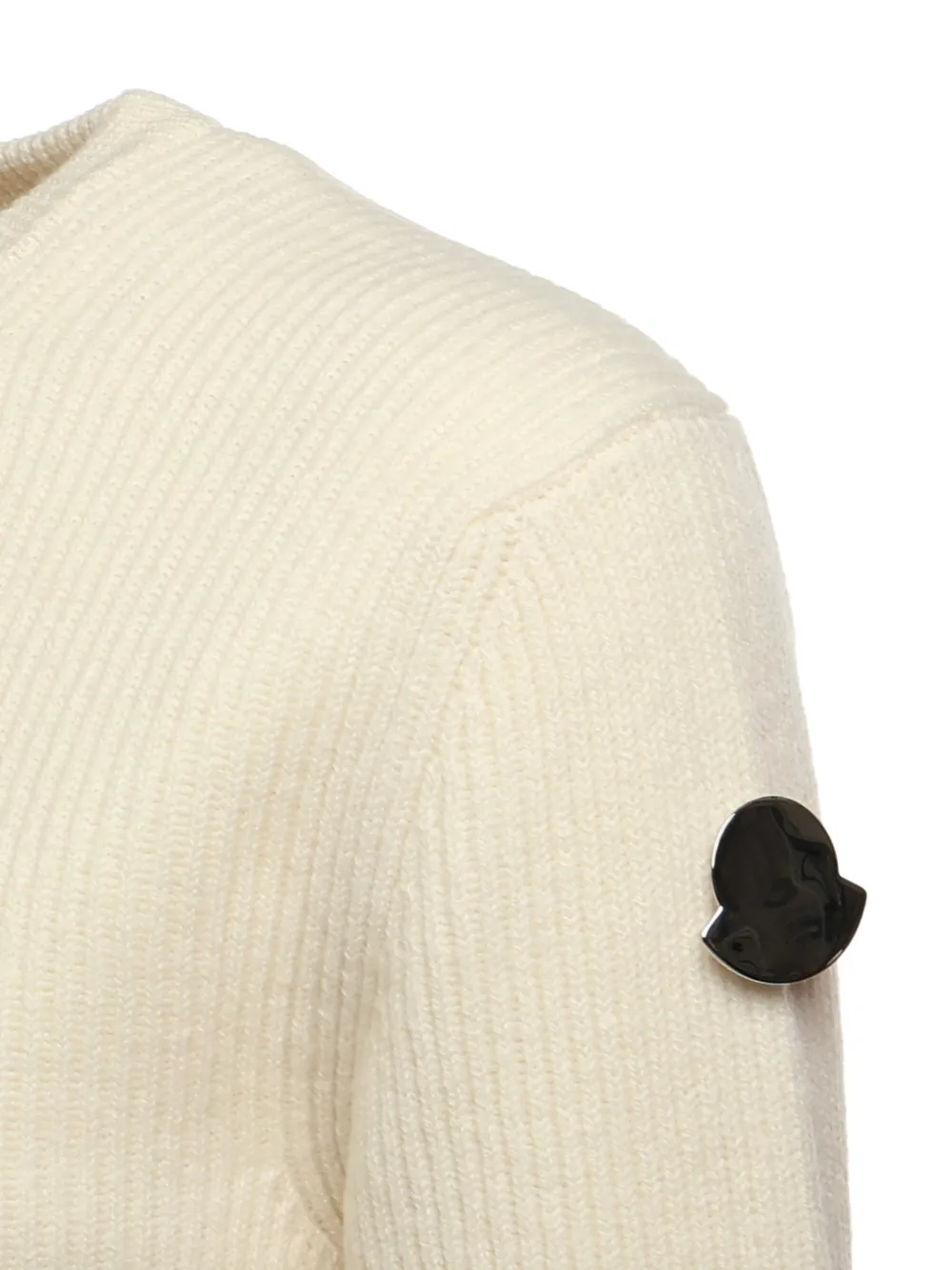  Moncler X Jil Sander Logo-patch Sweater - Neutrals 