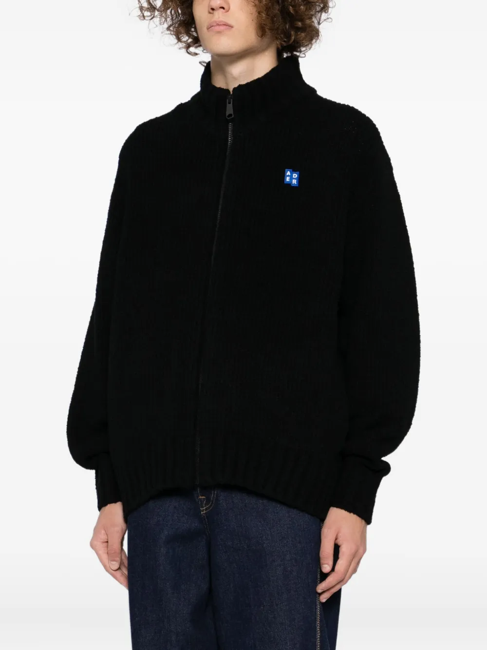 Ader Error Sig Cardigan In Black
