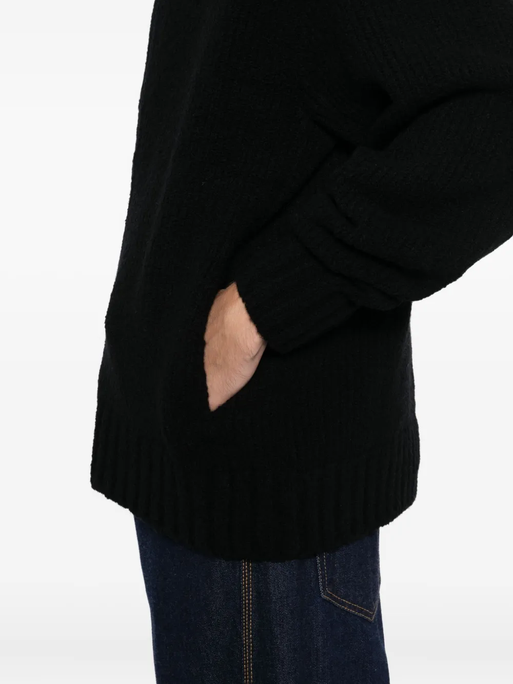 Ader Error Sig Cardigan In Black