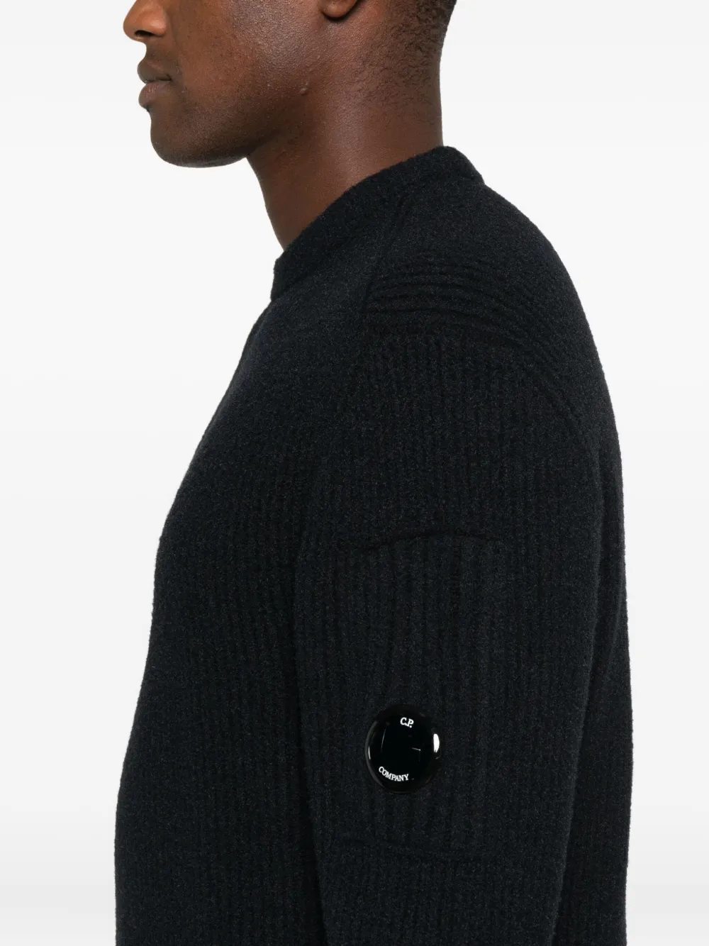 C.P. Company Geribbelde sweater Zwart