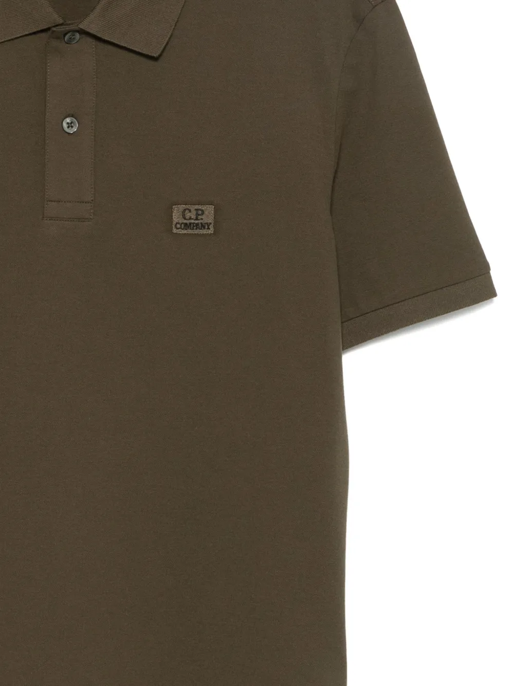 C.P. Company Poloshirt met logopatch Groen