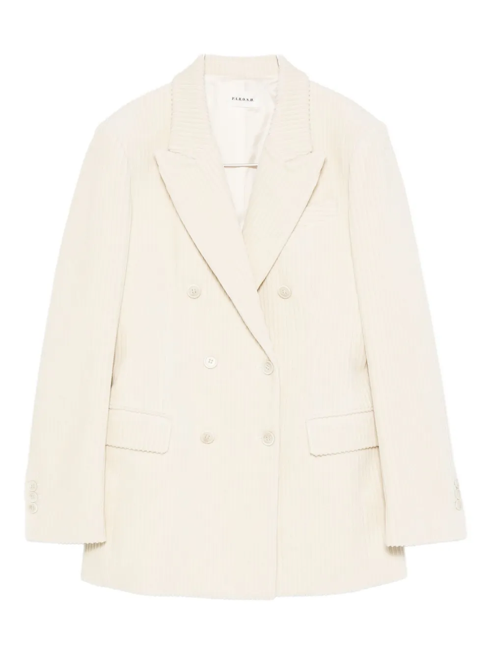 P.a.r.o.s.h Doppelreihiger Blazer In Neutral