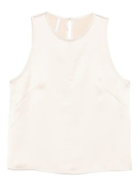 IMPERIAL sleeveless satin-finish top