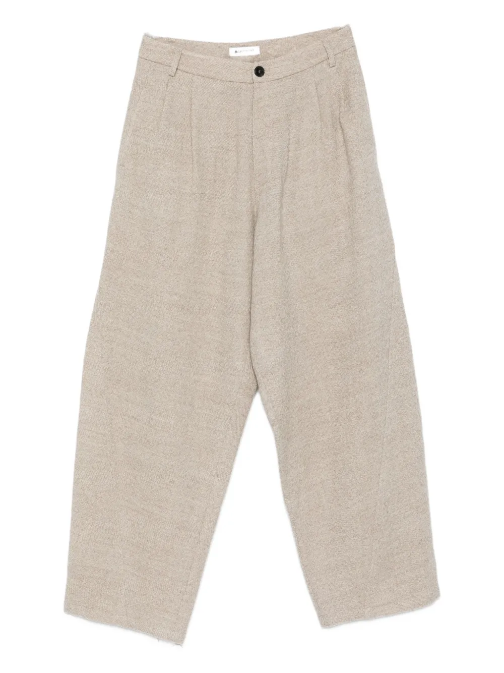 Darkpark Phebe Pleated Wide-leg Trousers In Neutral